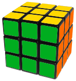 fully solved rubiks cube
